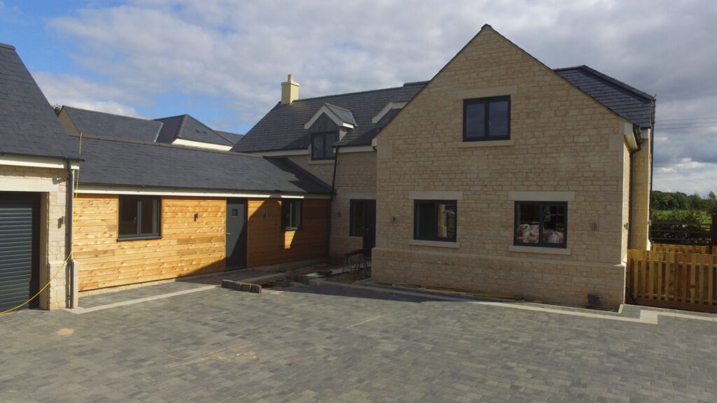 Langham — house pair with cedar cladding