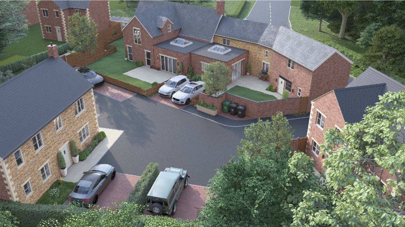 Visualisation of a house elevation at The Plough Yard, Braunston-in-Rutland